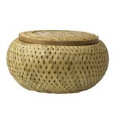  Round bamboo box 