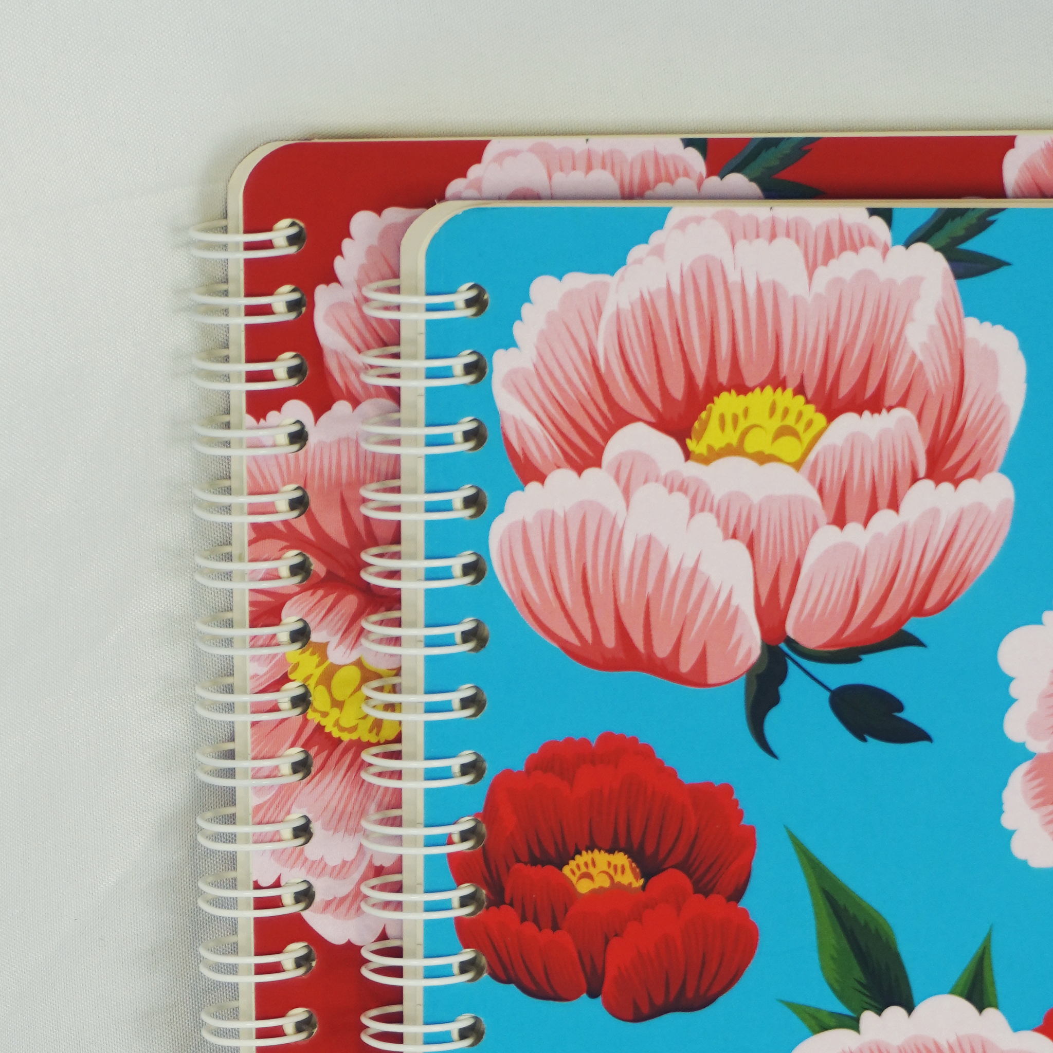  Peonies Notebook - Blue 