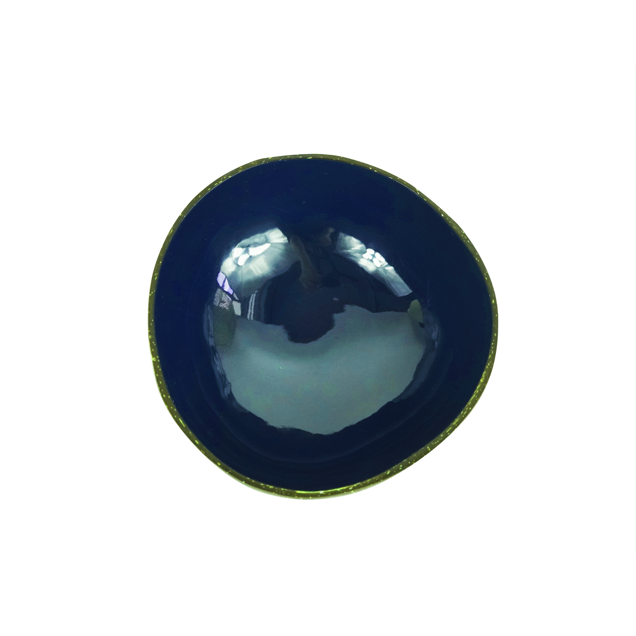  Lacquer Coco Bowl - Blue 