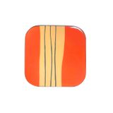  ITM - Lacquer Coasters set Rosewood - Dark Green - Orange color 