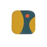  ITM - Lacquer Coasters set Rosewood - Dark Green - Orange color 