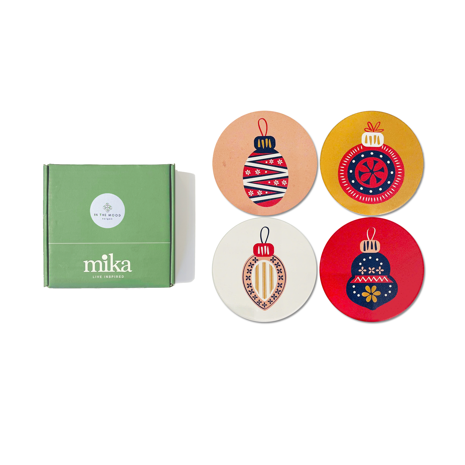  ITM - Round Coaster Christmas 3 