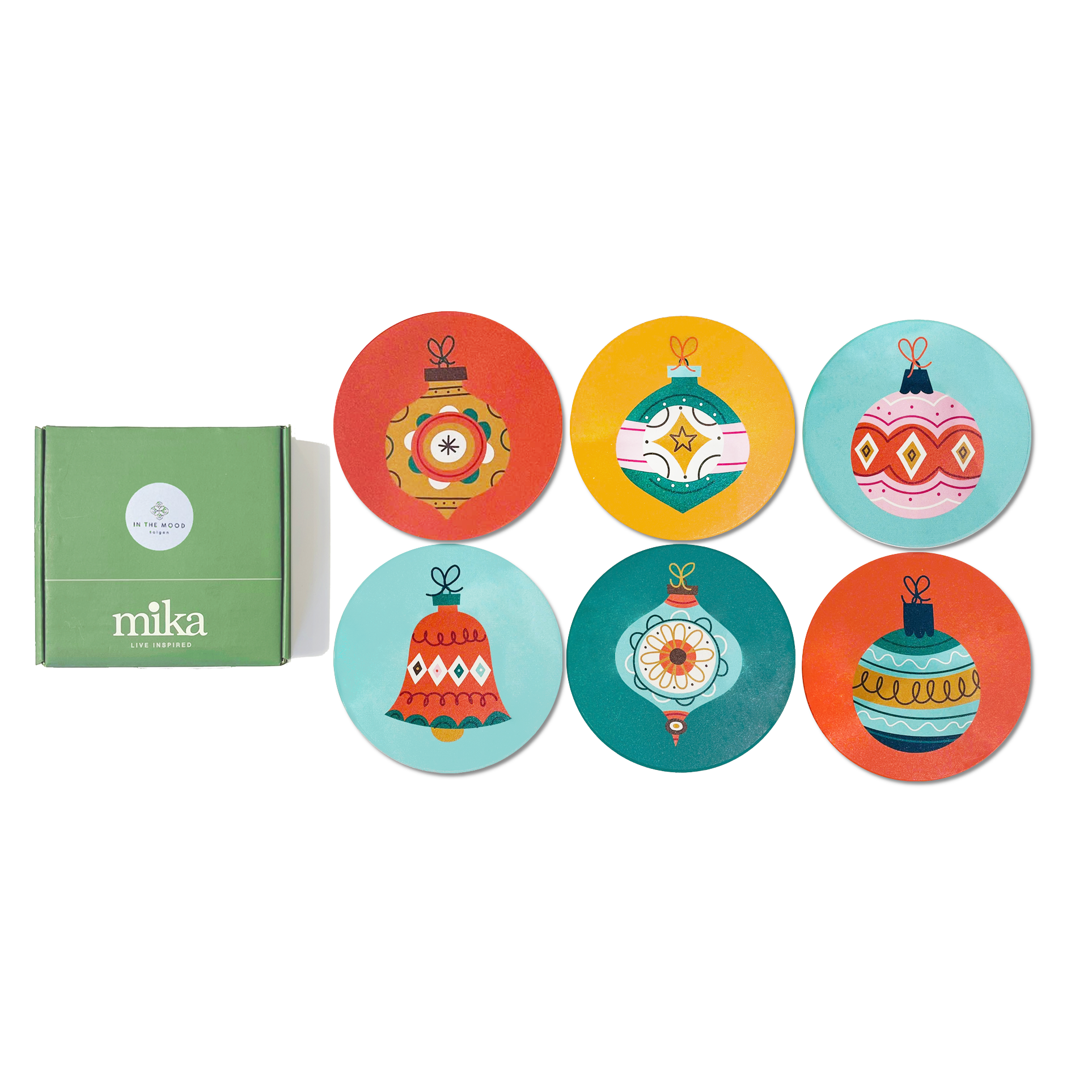  ITM - Round Coaster Christmas 6 