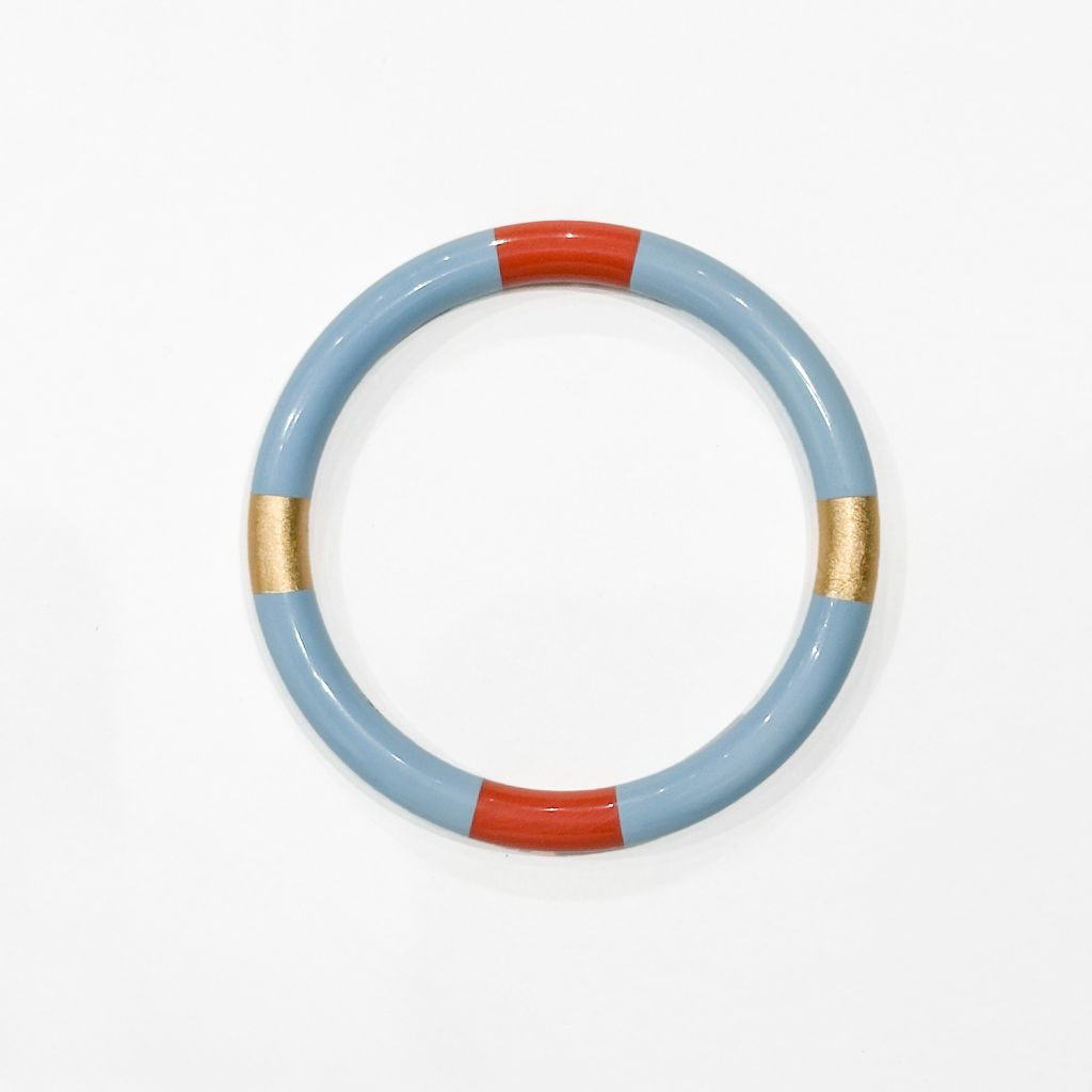  Aura Stripes Blue - Orange - Gold 