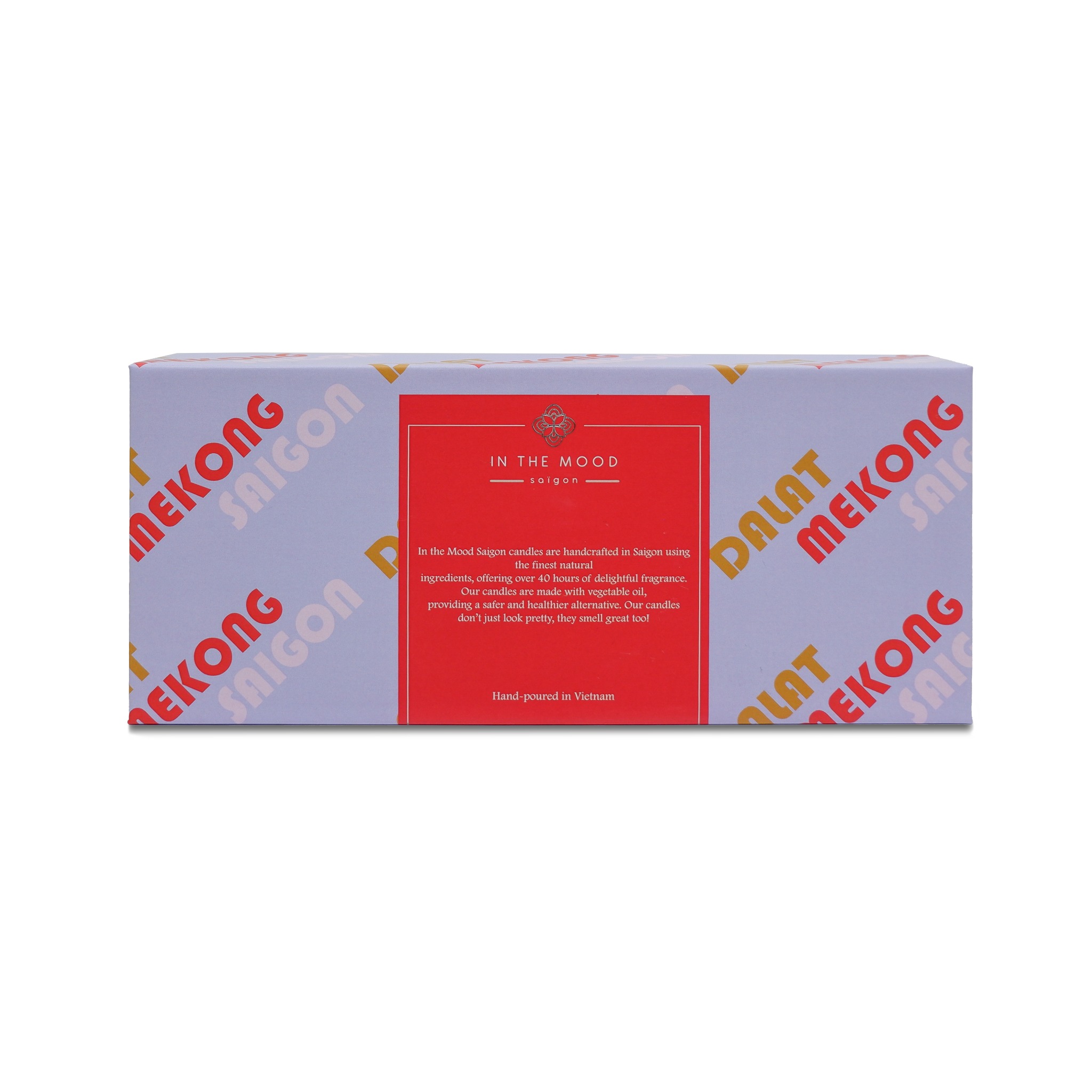  Set of 3 Small Candles DALAT - SAIGON - MEKONG 