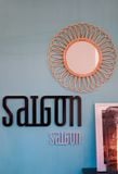  Flower Rattan Mirror 