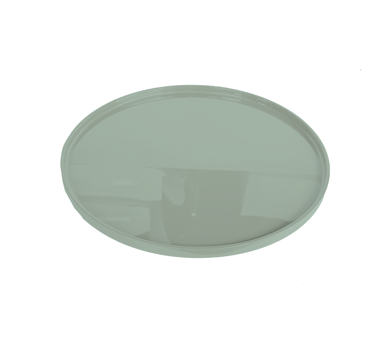  Lacquer Round Tray Light Green 