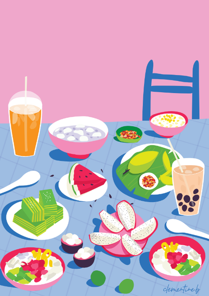  ITM - Poster  “Ăn Vặt” Table 