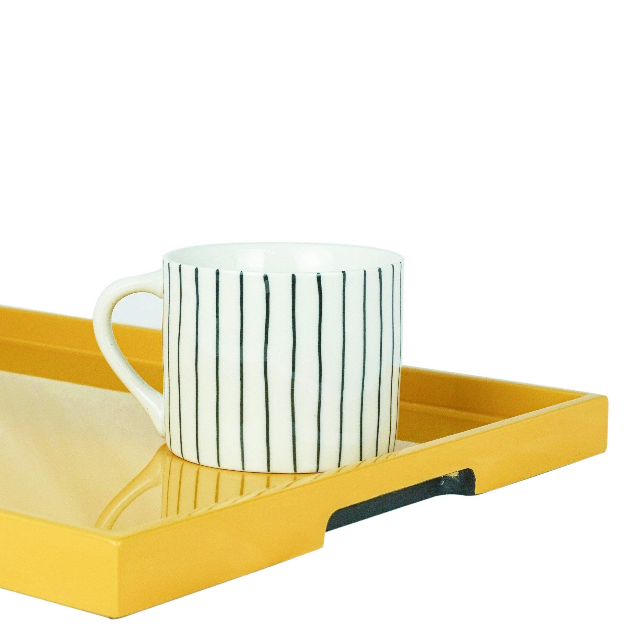  Rectangular Lacquer Tray Mustard 