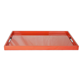  Rectangular Lacquer Tray Orange 