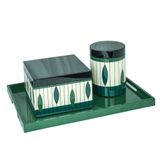  Rectangular Lacquer Tray Green 