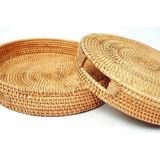  Rattan Round Tray 