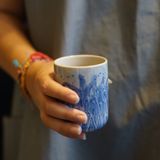  Blue & White Ceramic cup 