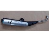 Pô spark móc hơi gắn cho xe Sirius xăng cơ tặng kèm ốp pô bạc