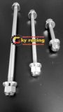 Bộ cốt trước sau và cốt phuộc kèm 6 con tán bít đầu Inox 304 CNC Thái gắn cho xe EX10, EX11