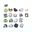 Bộ charm sticker Sneakerbuzz trang trí gắn dép Cat Set