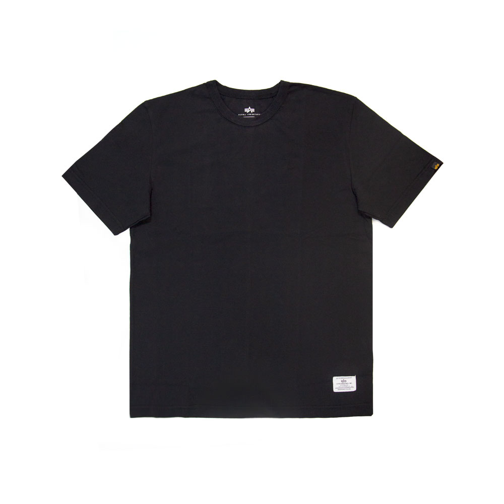 Alpha Industries Maglietta Basic Con Piccolo Logo Per Bambini E Ragazzi - T-Shirt Unisex In Cotone, Vestibilità Regolare, Nero - 4