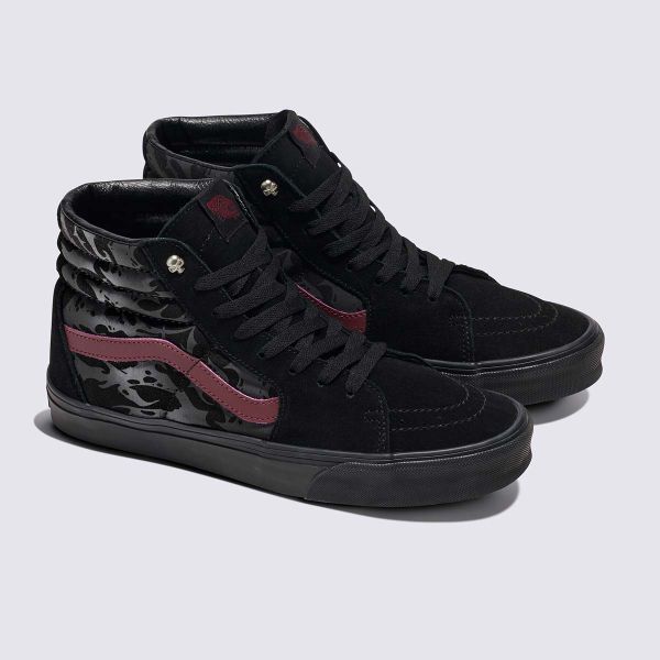 Giày Vans SK8-Hi In the Shadows Port/Black