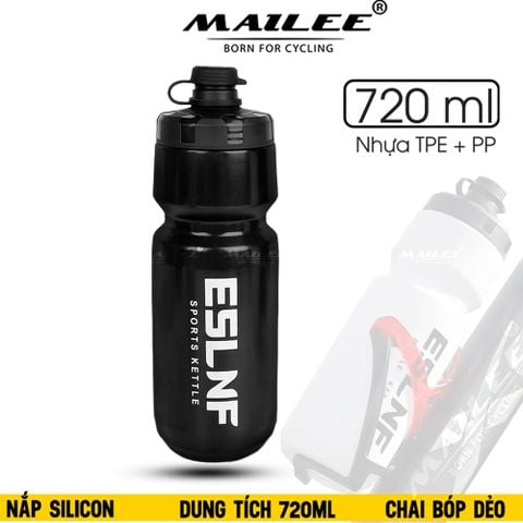 Bình Nước Xe Đạp YLB-720 720ml Chai Bóp, Chống Rò Rỉ, Nhựa TPE PP, Dùng Cho Thể Thao, Chạy Bộ, Đạp Xe, Cắm Trại, Leo Núi - Mai Lee