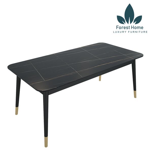  BA19 - BÀN ĂN CHÂN BỌC ĐỒNG MẶT ĐÁ CERAMIC 