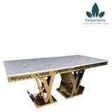  BA52 - BÀN INOX MẠ CHÂN LV 