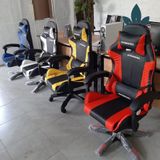  GM003 - GHẾ GAMING BỌC DA CÓ GÁC CHÂN 