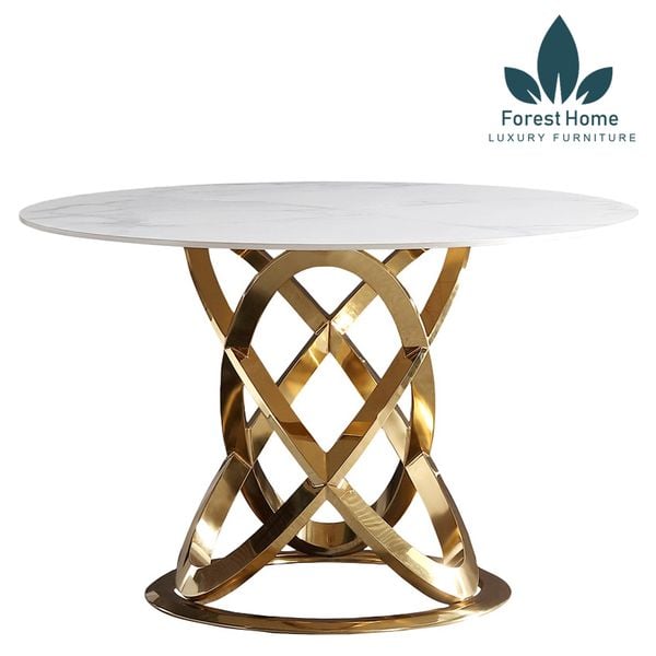  BA53 - BÀN TRÒN CHÂN ELIP MẠ 