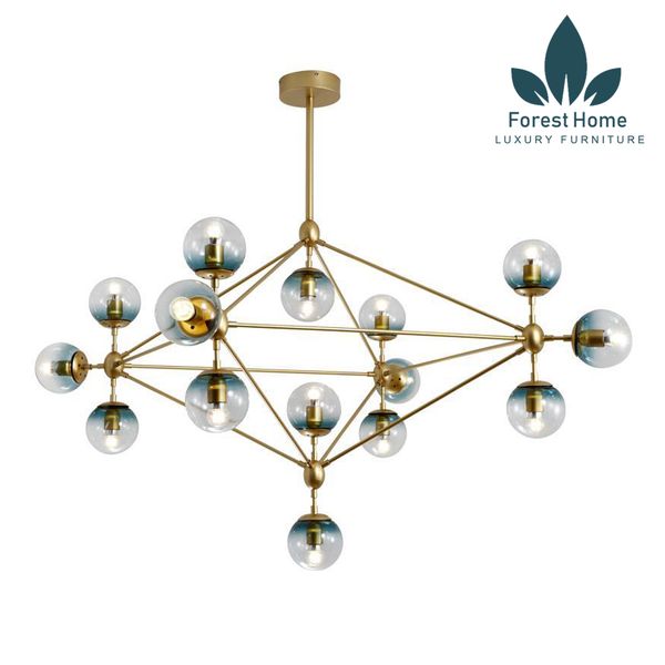  DTH080 - ĐÈN THẢ PHÂN TỬ CÀNH VÀNG 