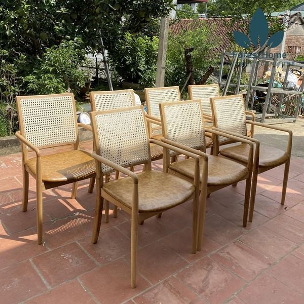  G12-CT - GHẾ MÂY CÓ TAY 