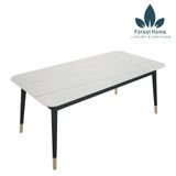  BA19 - BÀN ĂN CHÂN BỌC ĐỒNG MẶT ĐÁ CERAMIC 