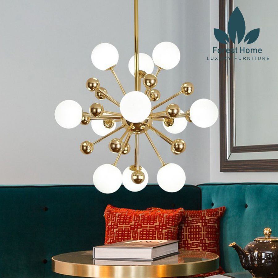  DTH089 - ĐÈN THẢ CHÙM BÓNG TRÒN HIỆN ĐẠI 