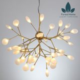  DTH084 - ĐÈN HERA CHÙM LÁ THỦY TINH 