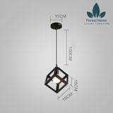  DTH004 - ĐÈN THẢ KHUNG SẮT 