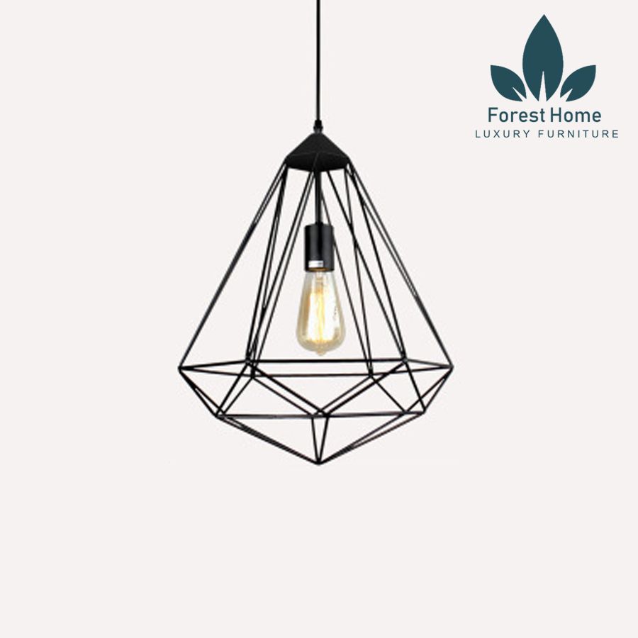  DTH046 - ĐÈN THẢ RỌ SẮT 