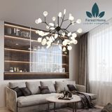  DTH084 - ĐÈN HERA CHÙM LÁ THỦY TINH 