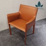  HM67 - GHẾ DA YÊN NGỰA CÓ TAY 