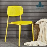  HL2 - GHẾ NHỰA LỖ KHUNG SẮT 