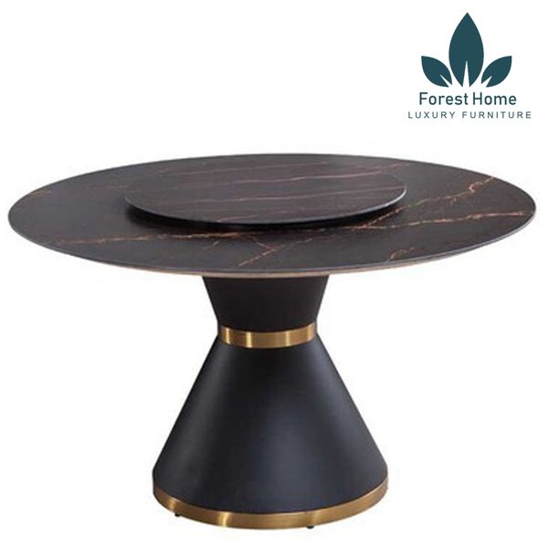  BA34 - BÀN ĂN XOAY TRÒN MẶT ĐÁ 