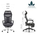  GX2023 - GHẾ XOAY TỰA ĐẦU CHÂN MẠ CROM 