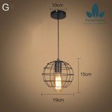  DTH007 - ĐÈN THẢ RỌ SẮT 