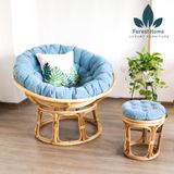  BM2 - GHẾ ĐÔN MÂY PAPASAN - BÀN TRÀ MÂY 