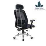  GX303 - GHẾ XOAY TỰA ĐẦU BỌC DA 