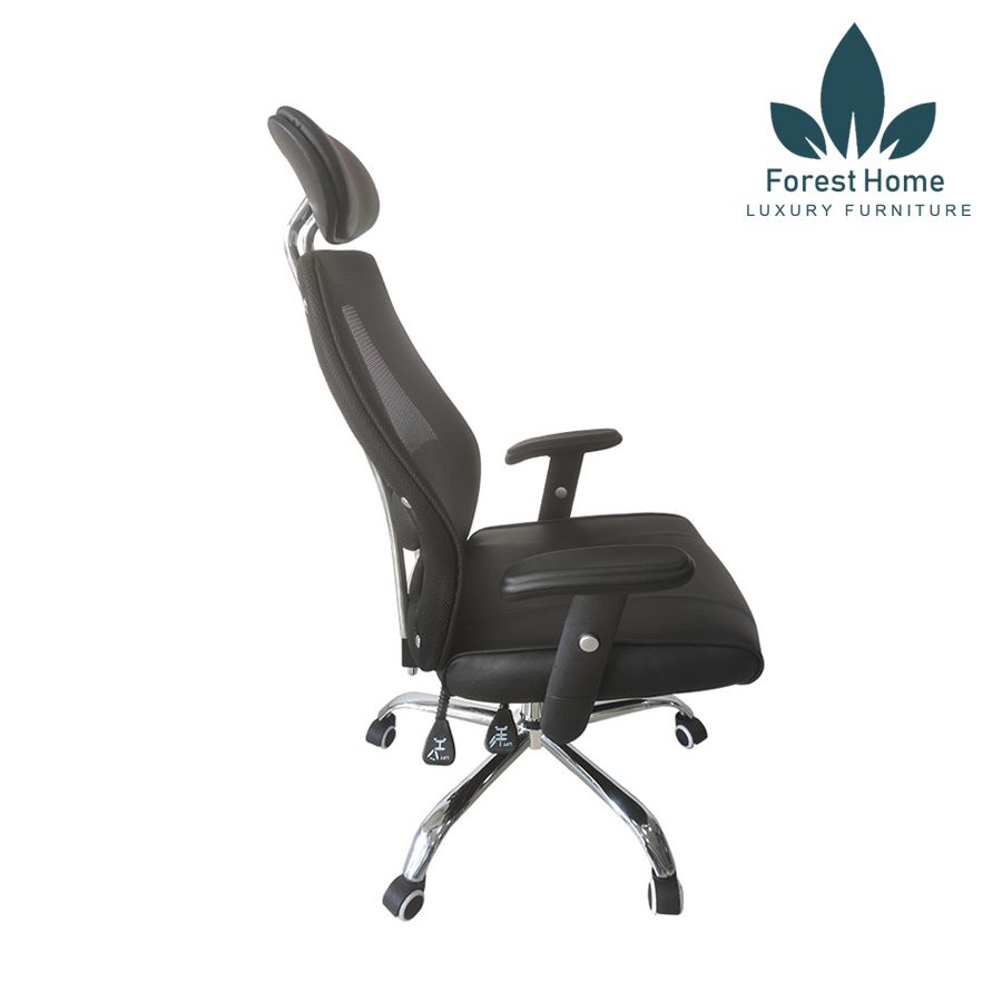  GX303 - GHẾ XOAY TỰA ĐẦU BỌC DA 