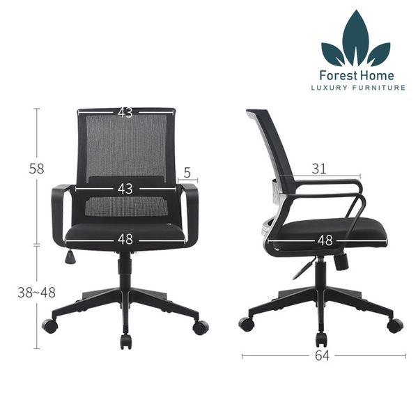  GX1003 - GHẾ VĂN PHÒNG CHÂN XOAY 