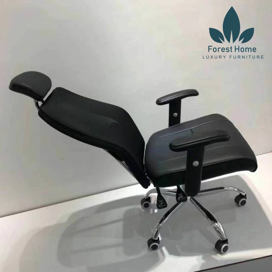  GX303 - GHẾ XOAY TỰA ĐẦU BỌC DA 