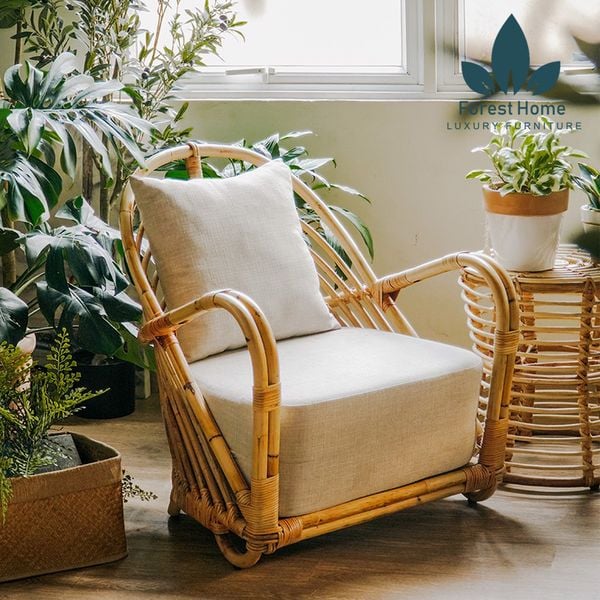  GM7 - GHẾ MÂY CHÂN BỆT 