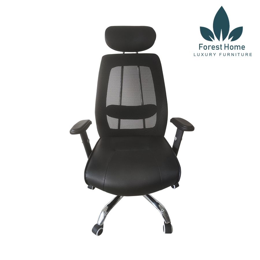  GX303 - GHẾ XOAY TỰA ĐẦU BỌC DA 