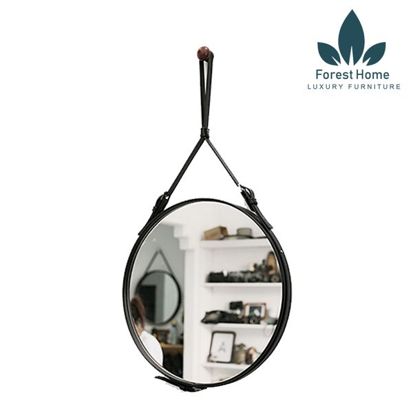  GT001 - GƯƠNG TREO DÂY DA 