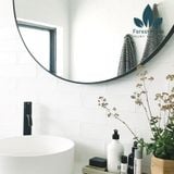  GT004 - GƯƠNG TRÒN VIỀN SẮT ĐEN 