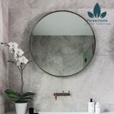  GT004 - GƯƠNG TRÒN VIỀN SẮT ĐEN 
